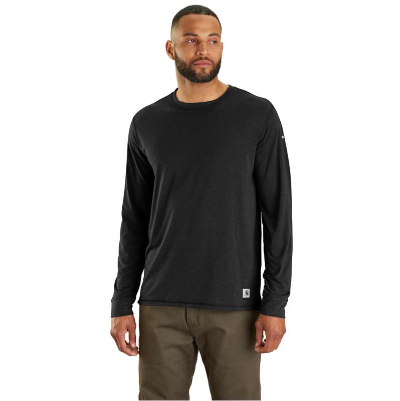 Carhartt  Black Carhartt Force® Long-Sleeve Midweight T-Shirt