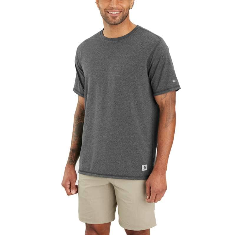 Carhartt  Carbon Heather Carhartt Force® Relaxed Fit Short-Sleeve Lightweight T-Shirt