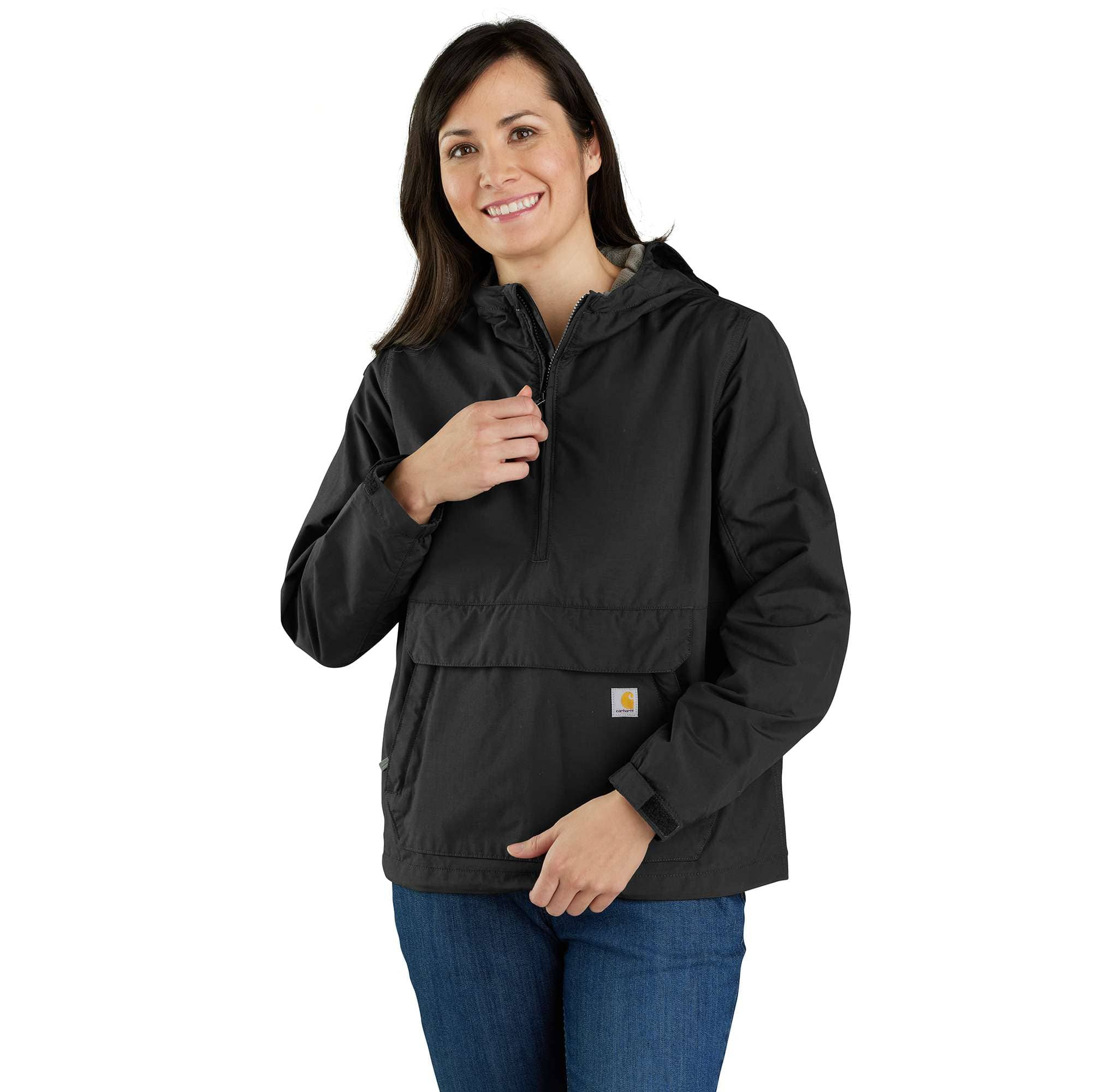 OJ5861 W RD LseFit LW Pckbl Anorak S REG-Carhartt