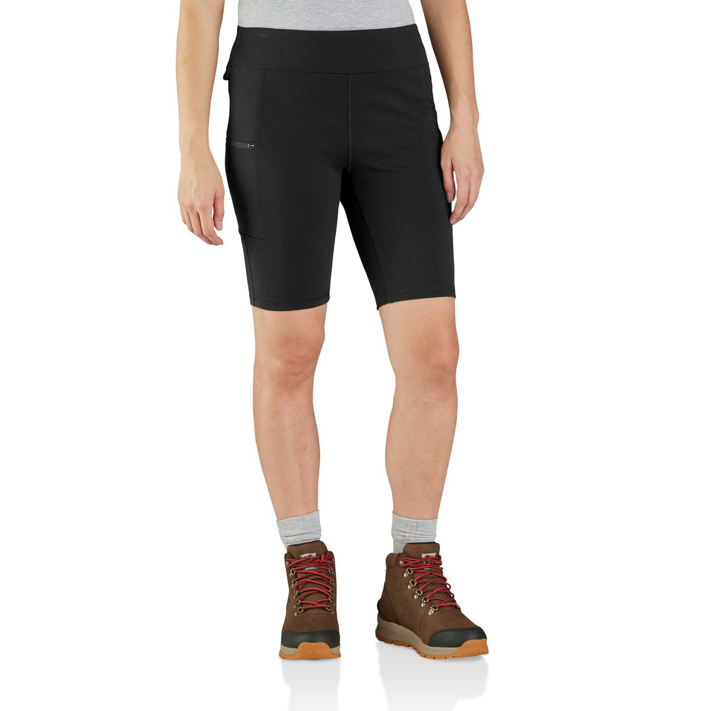 Женские шорты Carhartt Force® Fitted Lightweight Utility, цвет: Чёрный — фото 1