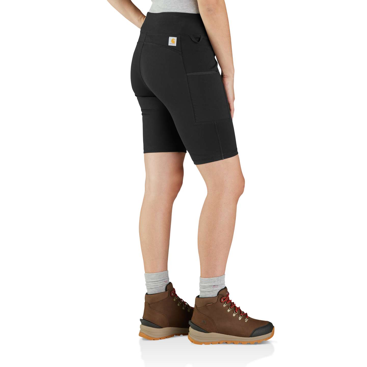 Женские шорты Carhartt Force® Fitted Lightweight Utility, цвет: Чёрный — фото 2