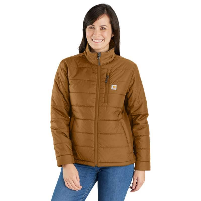 Carhartt  Carhartt Brown Women's Rain Defender® Relaxed Fit Lightweight Insulated Jacket - 2 Warmer Rating