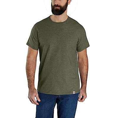 Carhartt Men's Basil Heather Carhartt Force® Relaxed Fit Midweight Short-Sleeve T-Shirt