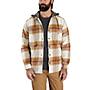 Additional thumbnail 1 of Rugged Flex® Relaxed Fit Flannel Fleece Lined Hooded Shirt Jac