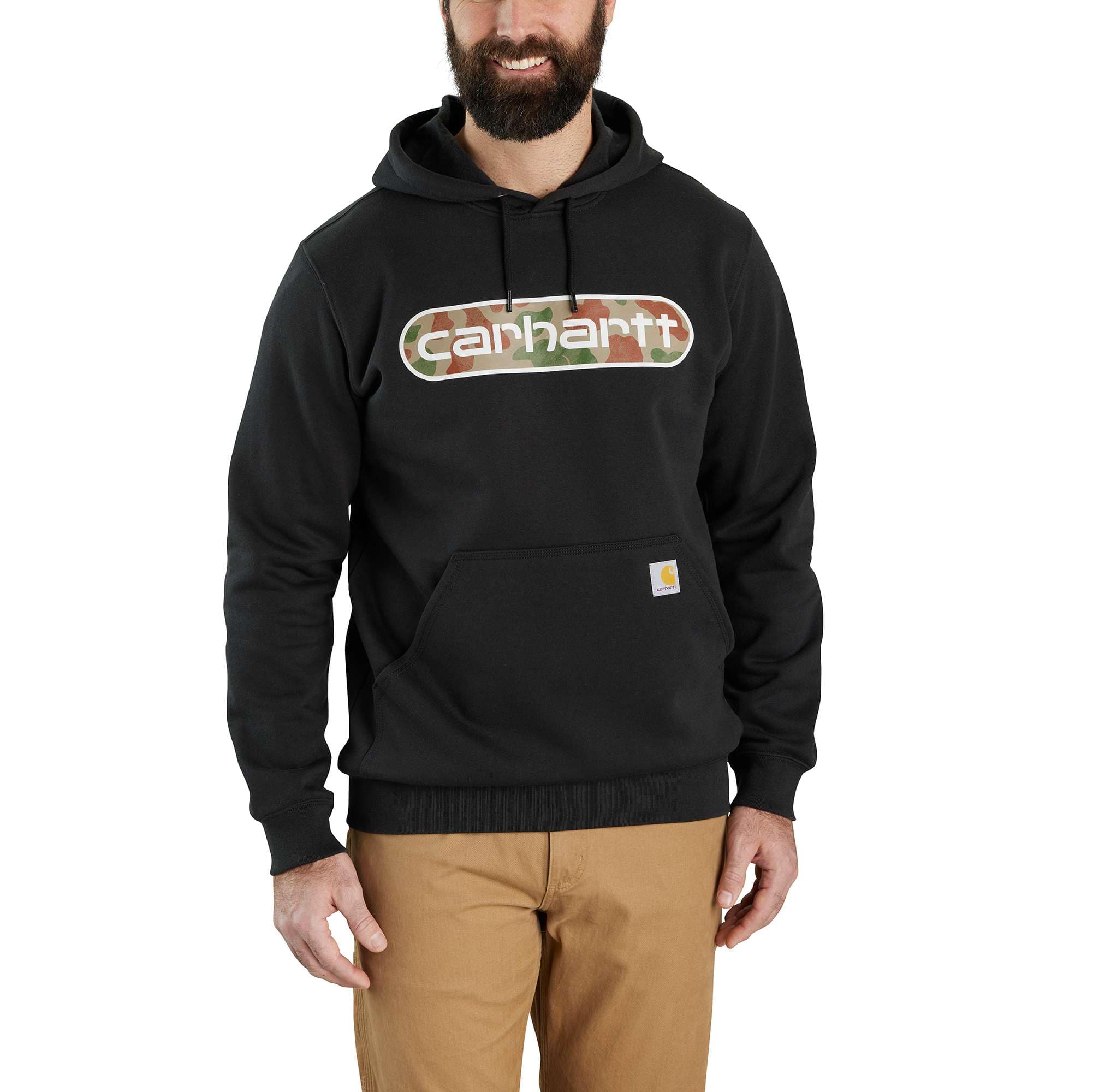 Mens black carhartt on sale hoodie