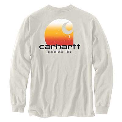Carhartt Men's Malt Relaxed Fit Heavyweight Long-Sleeve Pocket C Graphic T-Shirt