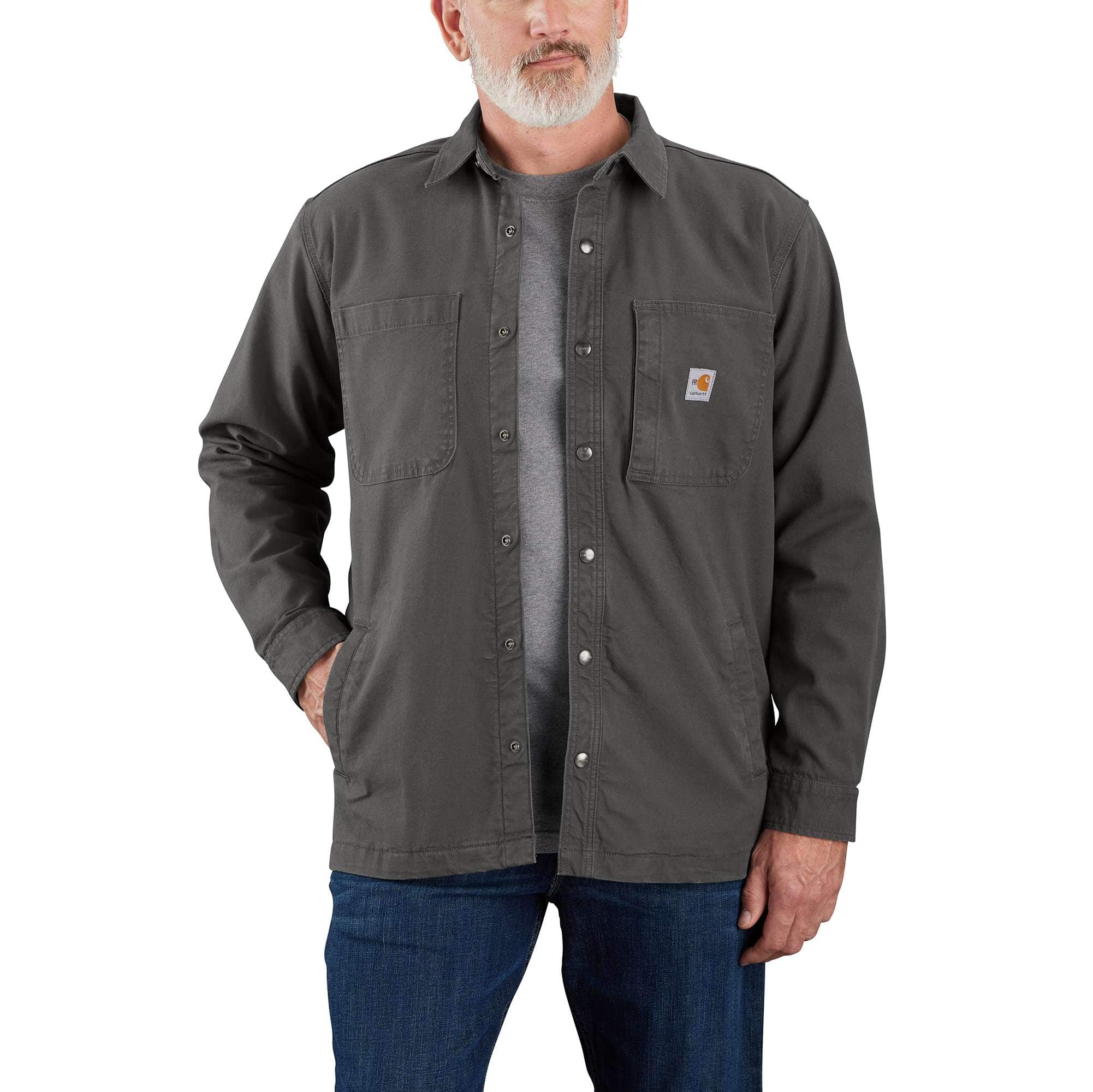Flame-Resistant Rugged Flex® Canvas Shirt Jac-Carhartt