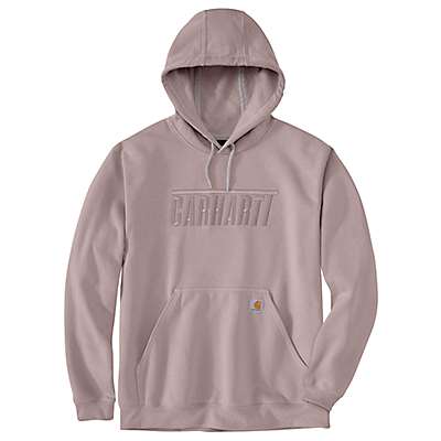 Carhartt Men's Mink Loose Fit Midweight Embroidered Logo Graphic Hoodie