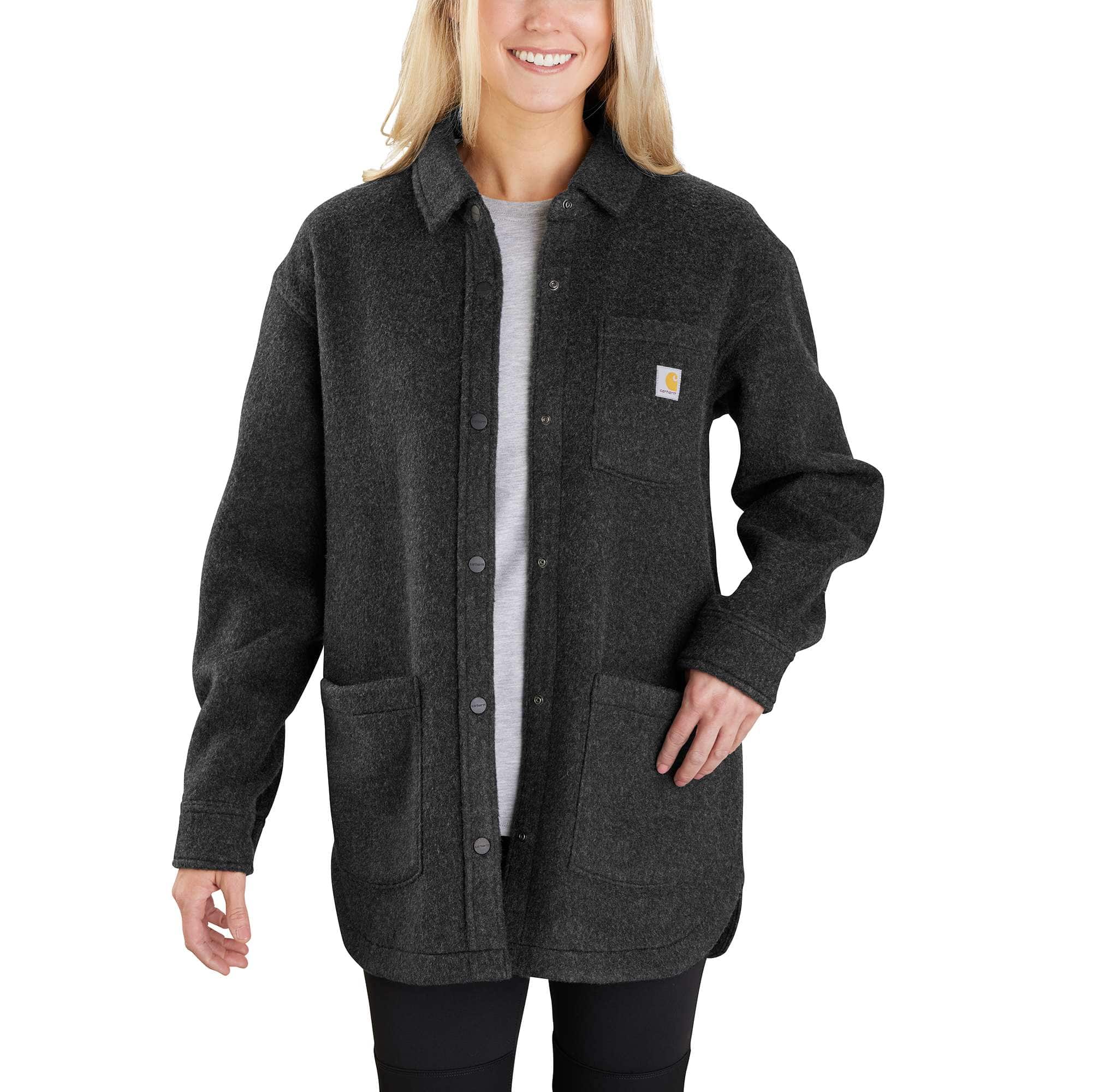 Additional thumbnail 1 of Women's Loose Fit Brushed Fleece Shirt Jac