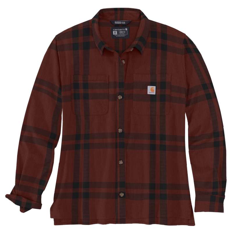 Women's carhartt flannel clearance jacket