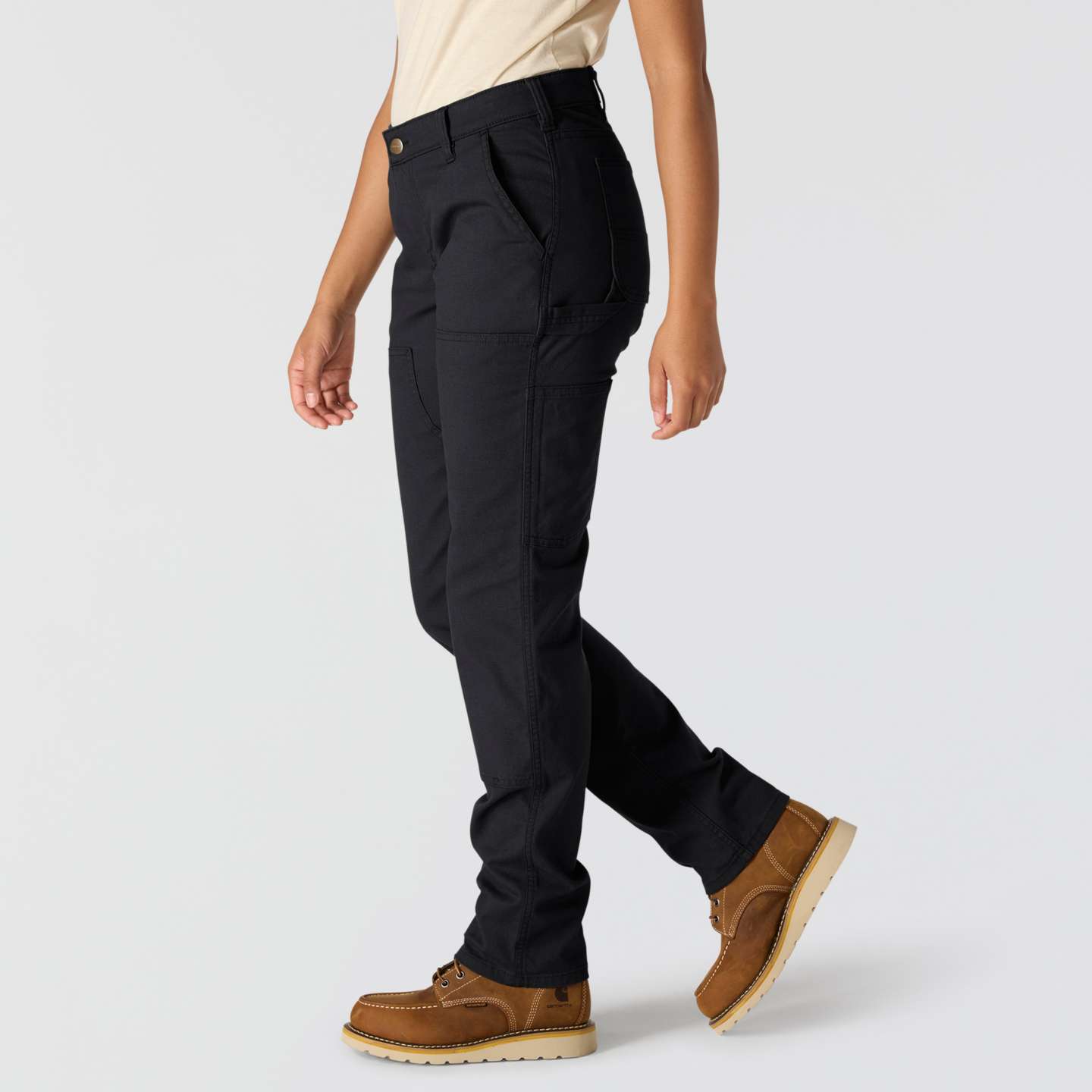 Женские брюки Carhartt Essential Ashland Double-Front Pant, цвет: Чёрный — фото 4