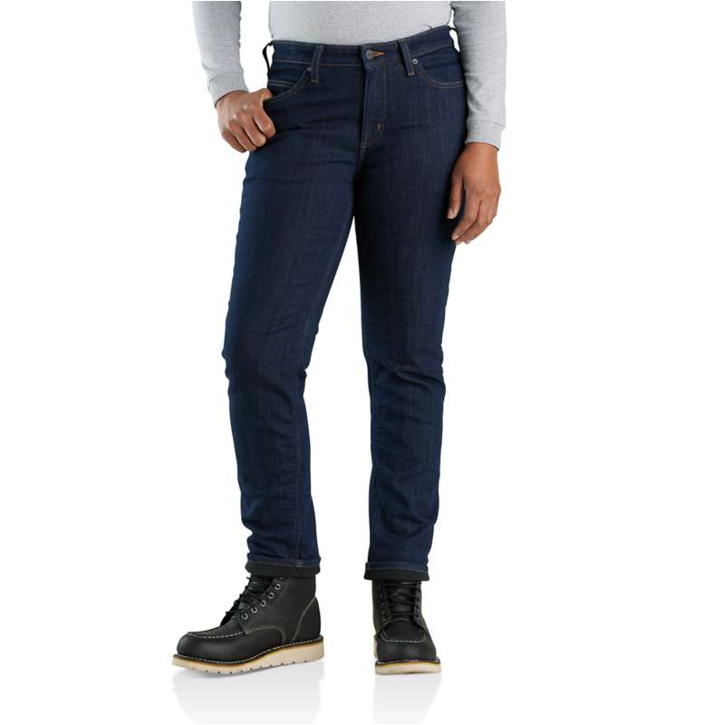 Mens carhartt best sale lined jeans