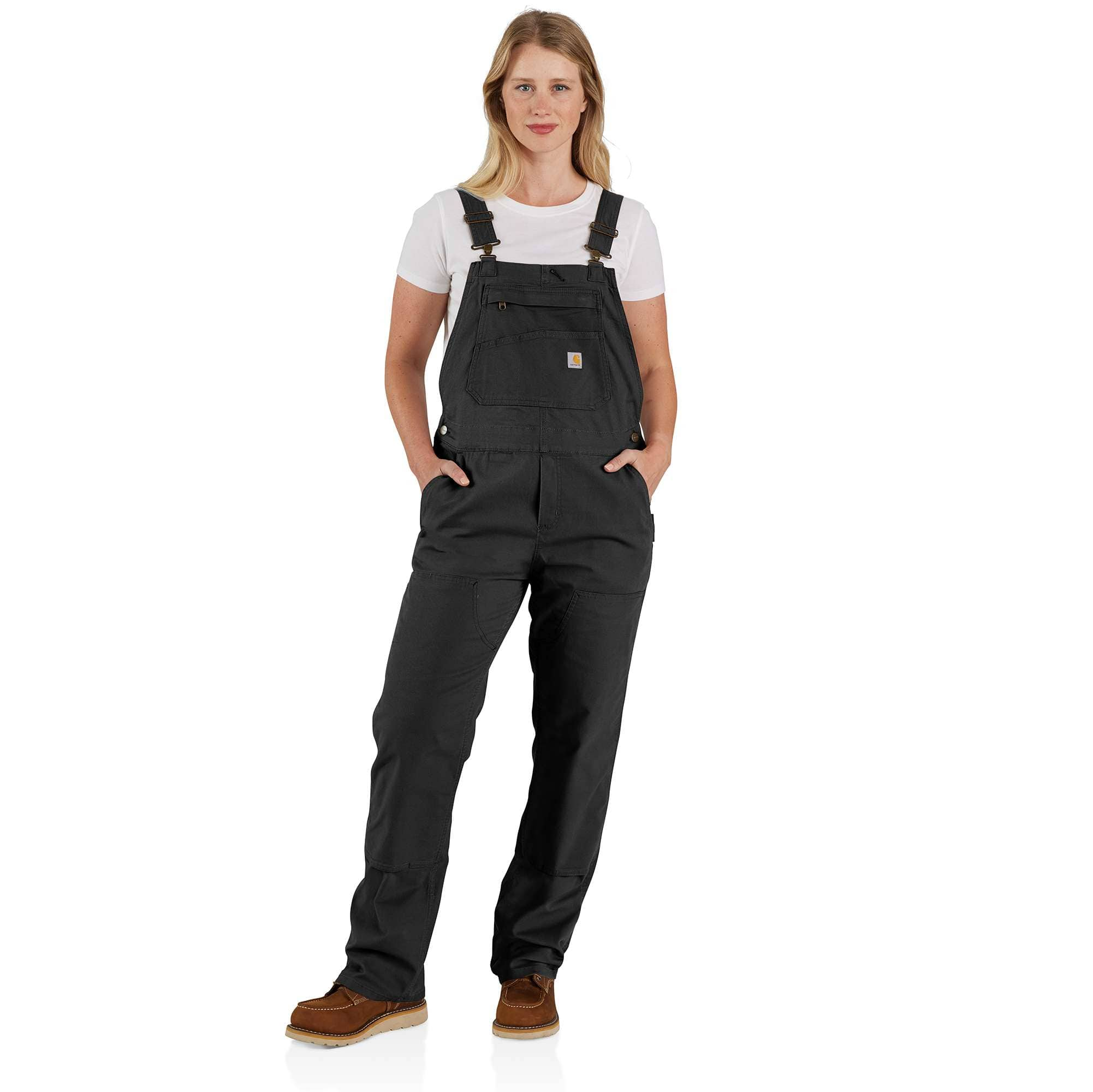 Women's Work Overall - Loose Fit Canvas Rugged Flex® Double Knee