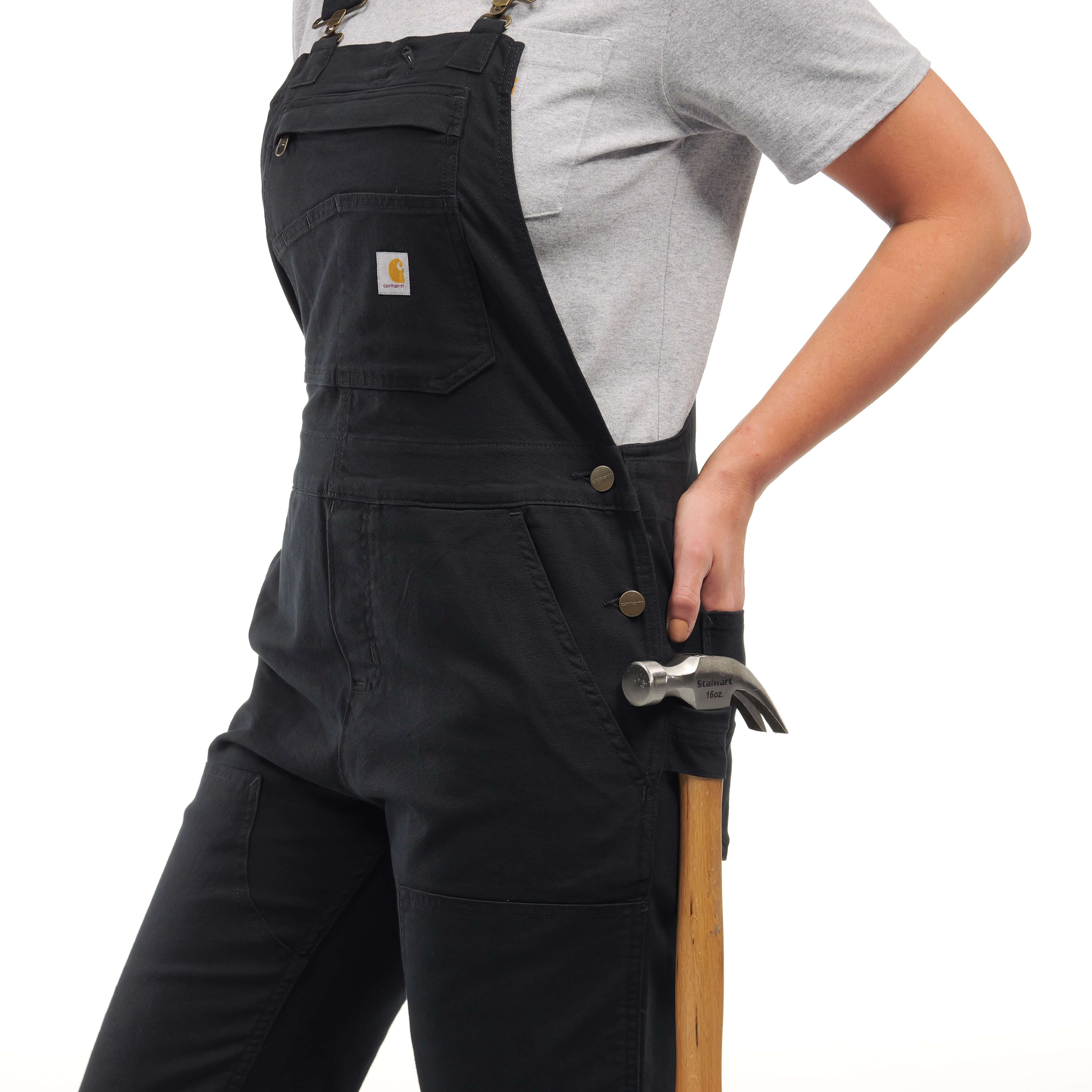 Women's Work Overall - Loose Fit Canvas Rugged Flex® Double Knee