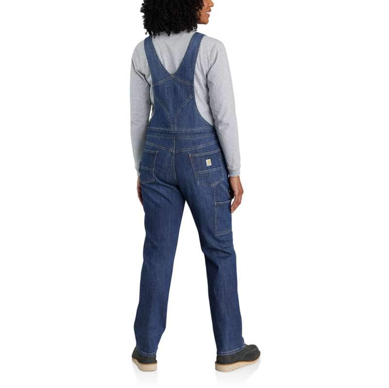 Women's Insulated Bib Overalls - Loose Fit - Washed Duck - 3 Warmest Rating