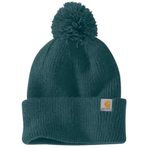 Женские шапки Carhartt Women's Knit Pom-Pom Cuffed Beanie