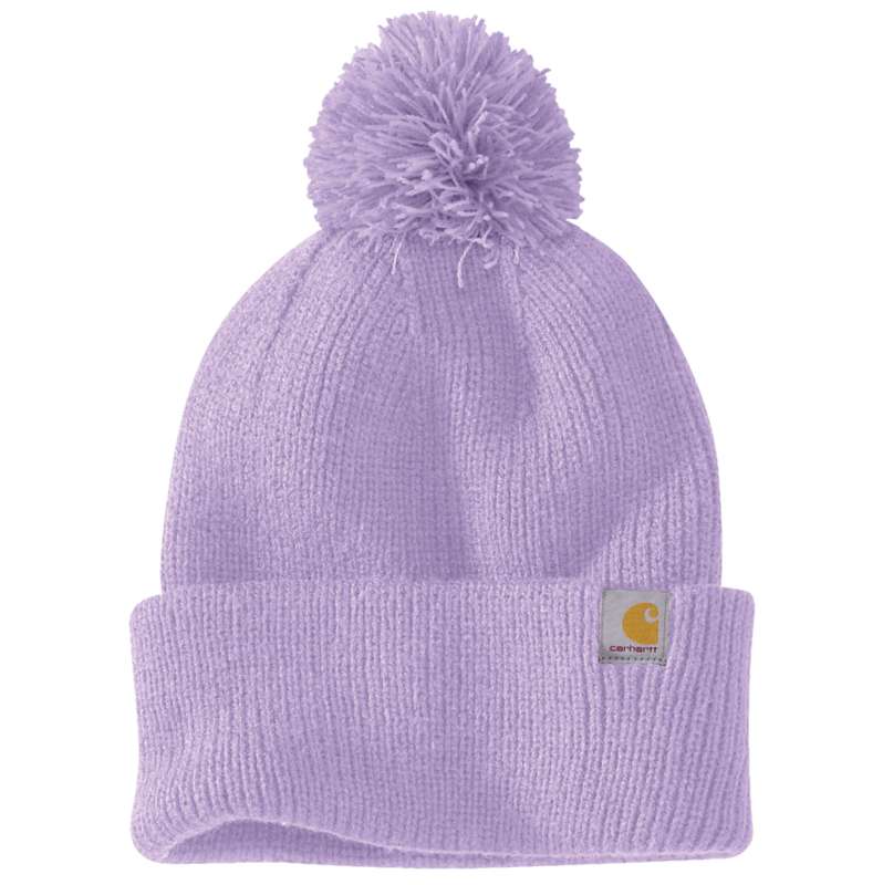 Carhartt  Violet Haze Women's Knit Pom-Pom Cuffed Beanie