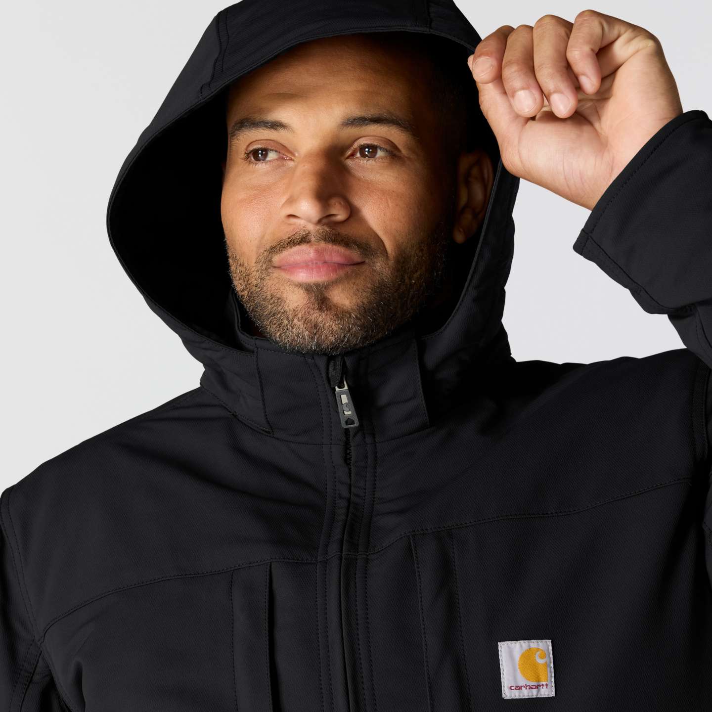 Мужская куртка Carhartt Camden Cryder, цвет: Чёрный — фото 3