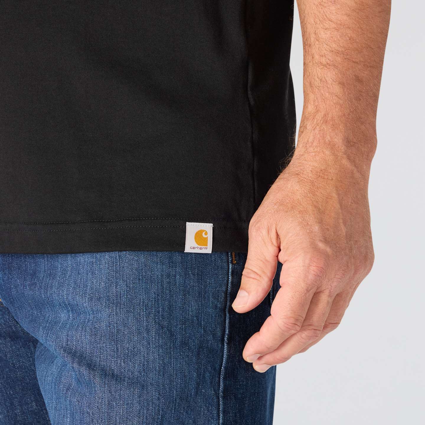 Мужская футболка Carhartt Irvine Relaxed, цвет: Чёрный — фото 6