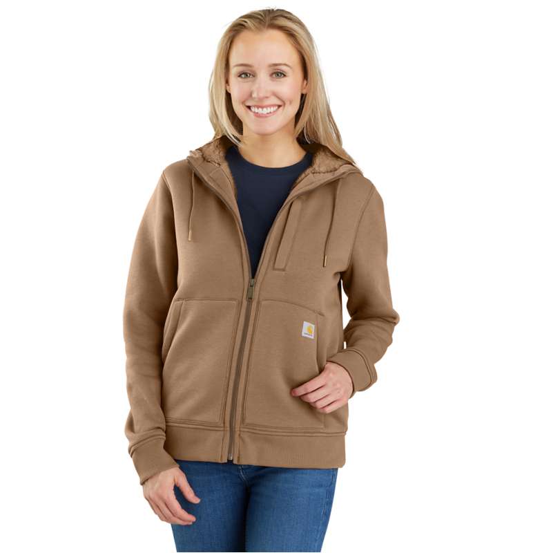 Carhartt  Flaxseed Women's Relaxed Fit Midweight Sherpa-Lined Full-Zip Sweatshirt