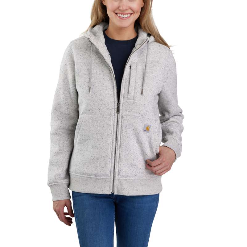 Women's Relaxed Fit Midweight Logo Sleeve Graphic Hoodie