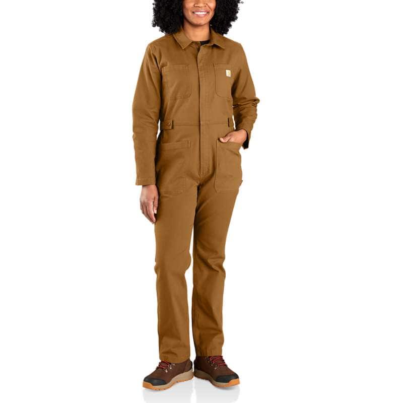 Women's Work Overall - Loose Fit - Canvas - Rugged Flex® - Double Knee