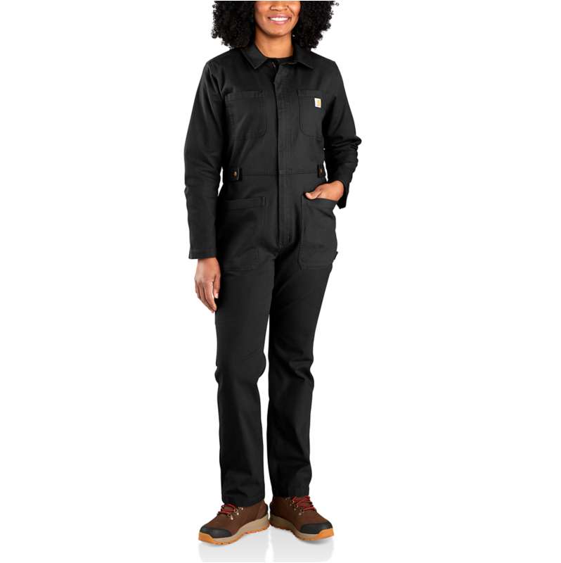 Carhartt  Black Women's Coverall - Relaxed Fit - Rugged Flex® - Canvas