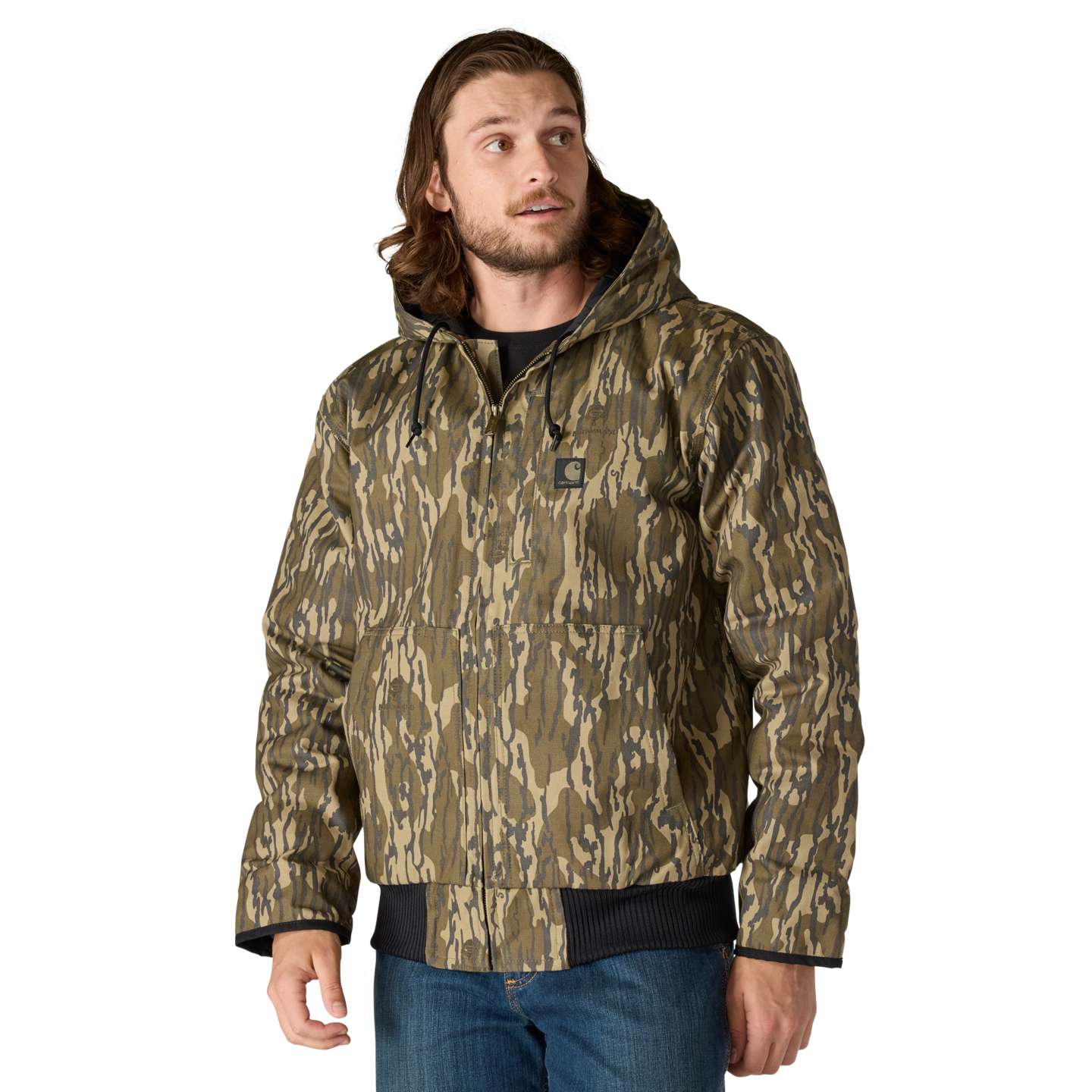 Мужская куртка Carhartt Rugged Flex Duck Camo Active Jac, цвет: Камуфляжный — фото 1