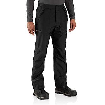 Carhartt Men's Black Storm Defender® Lightweight Durable GORE-TEX™ Relaxed Fit Pant