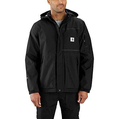 Carhartt Men's Black Storm Defender® Lightweight Durable GORE-TEX™ Relaxed Fit Jacket