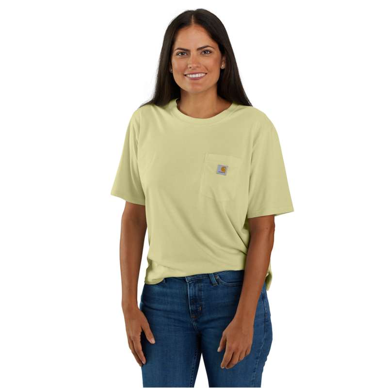 Carhartt  Dried Clay Women's TENCEL™ Fiber Series Loose Fit Short-Sleeve Crewneck T-Shirt