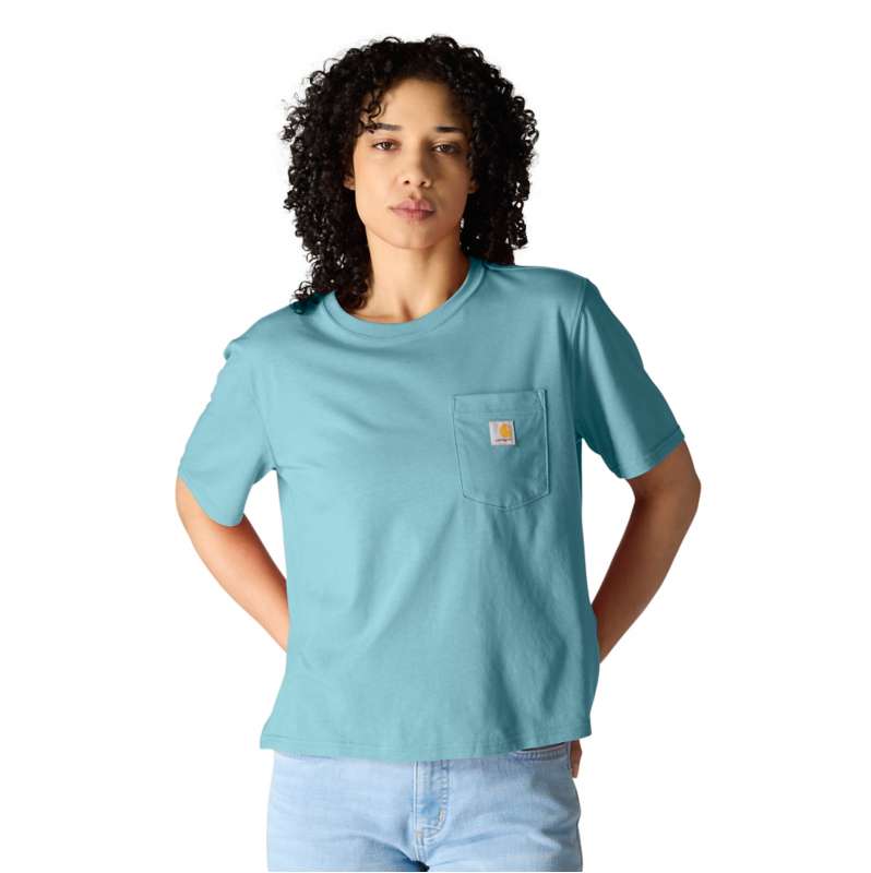 Carhartt  Dusted Aqua Women's TENCEL™ Fiber Series Loose Fit Short-Sleeve Crewneck T-Shirt