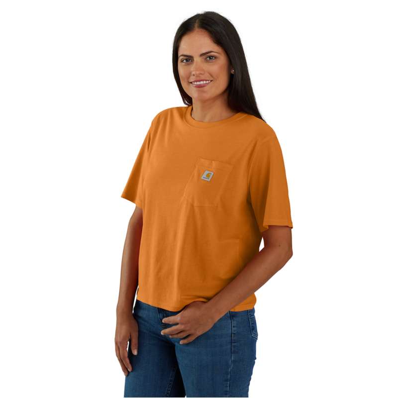 Carhartt  Hazy Sunshine Women's TENCEL™ Fiber Series Loose Fit Short-Sleeve Crewneck T-Shirt