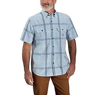 Carhartt Men's Malt Loose Fit Midweight Short-Sleeve Plaid Shirt