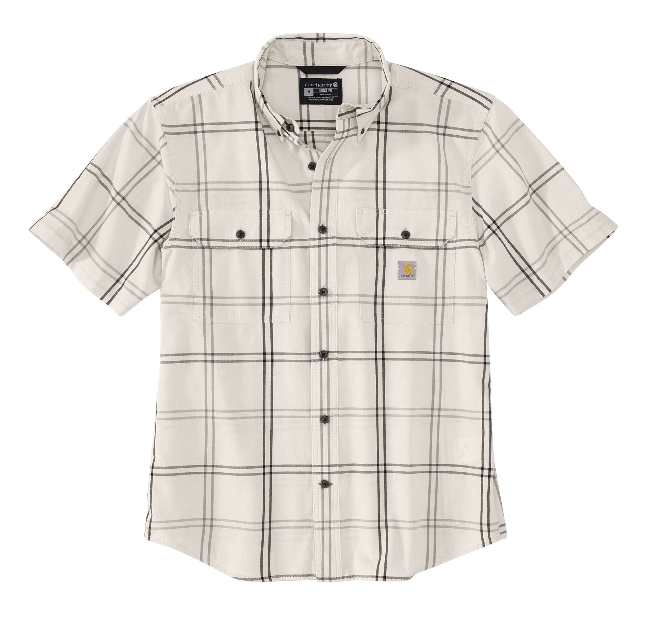 Carhartt Loose Fit Midweight Short-Sleeve Plaid Shirt