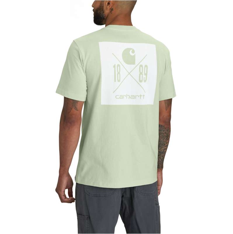 Carhartt  Tender Greens Relaxed Fit Heavyweight Short-Sleeve Pocket 1889 Graphic T-Shirt