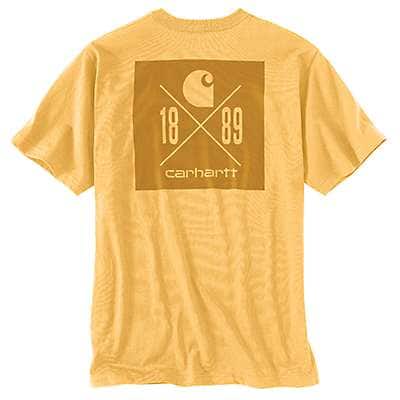 Carhartt Men's Tender Greens Relaxed Fit Heavyweight Short-Sleeve Pocket 1889 Graphic T-Shirt