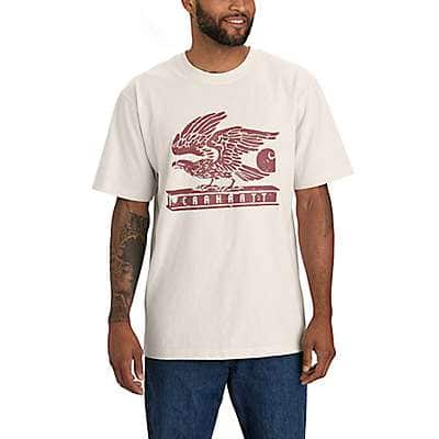Carhartt Men's Malt Loose Fit Heavyweight Short-Sleeve Eagle Graphic T-Shirt