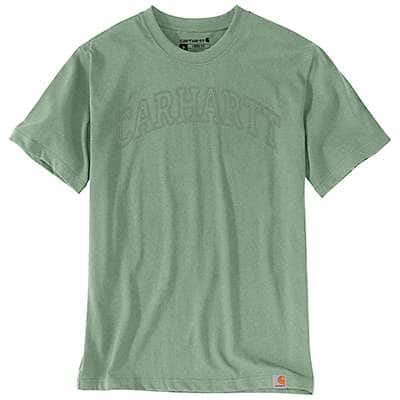 Carhartt Men's Malt Relaxed Fit Heavyweight Short-Sleeve Logo Graphic T-Shirt