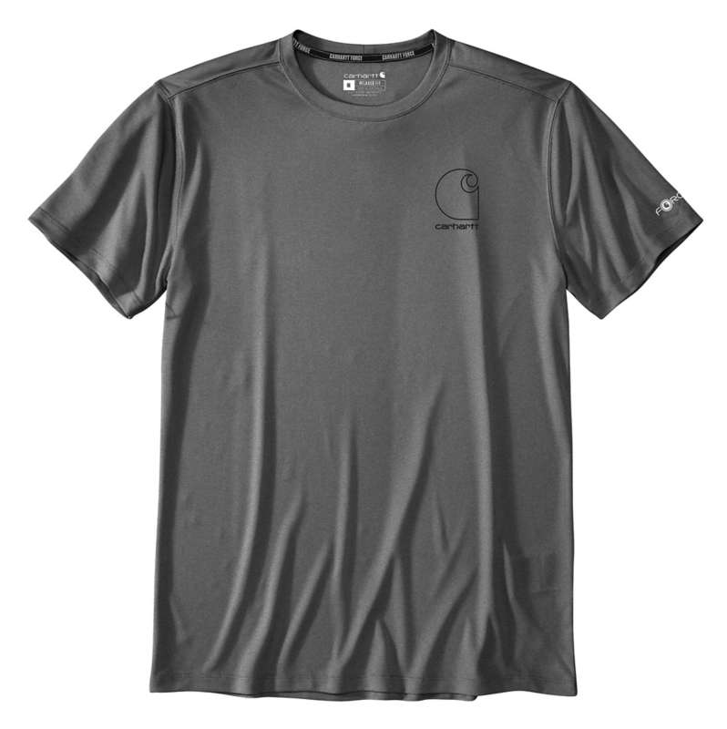 Carhartt  Steel Heather Force Sun Defender™ Relaxed Logo T-Shirt
