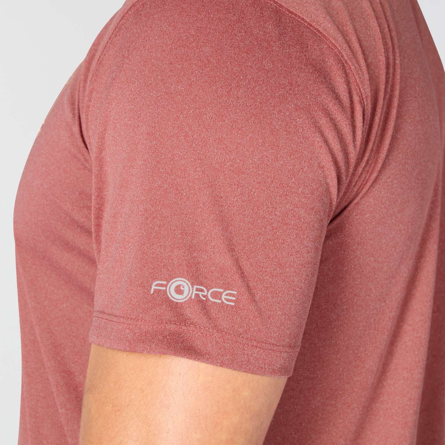 Мужская футболка Carhartt Force Sun Defender™ Relaxed Logo, цвет: Янтарный меланжевый — фото 6