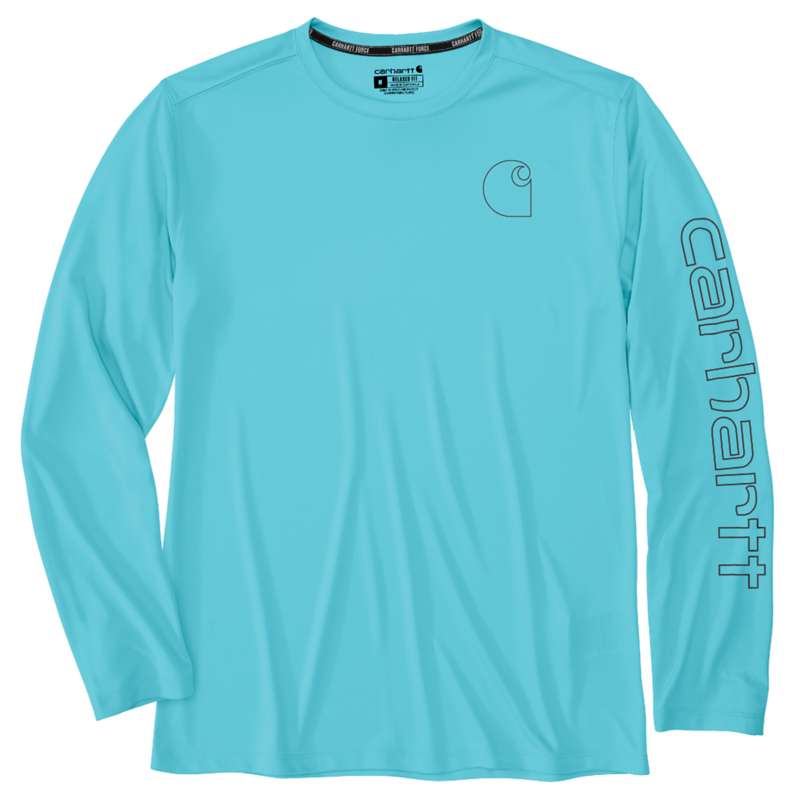 Carhartt  Gulf Blue Force Sun Defender™ Lightweight Long-Sleeve Logo Graphic T-Shirt