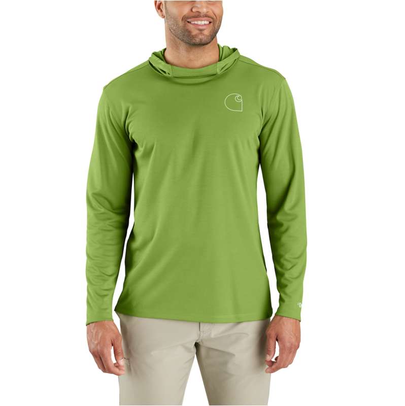 Force Sun Defender™ Lightweight LongSleeve Hooded Logo Graphic TShirt