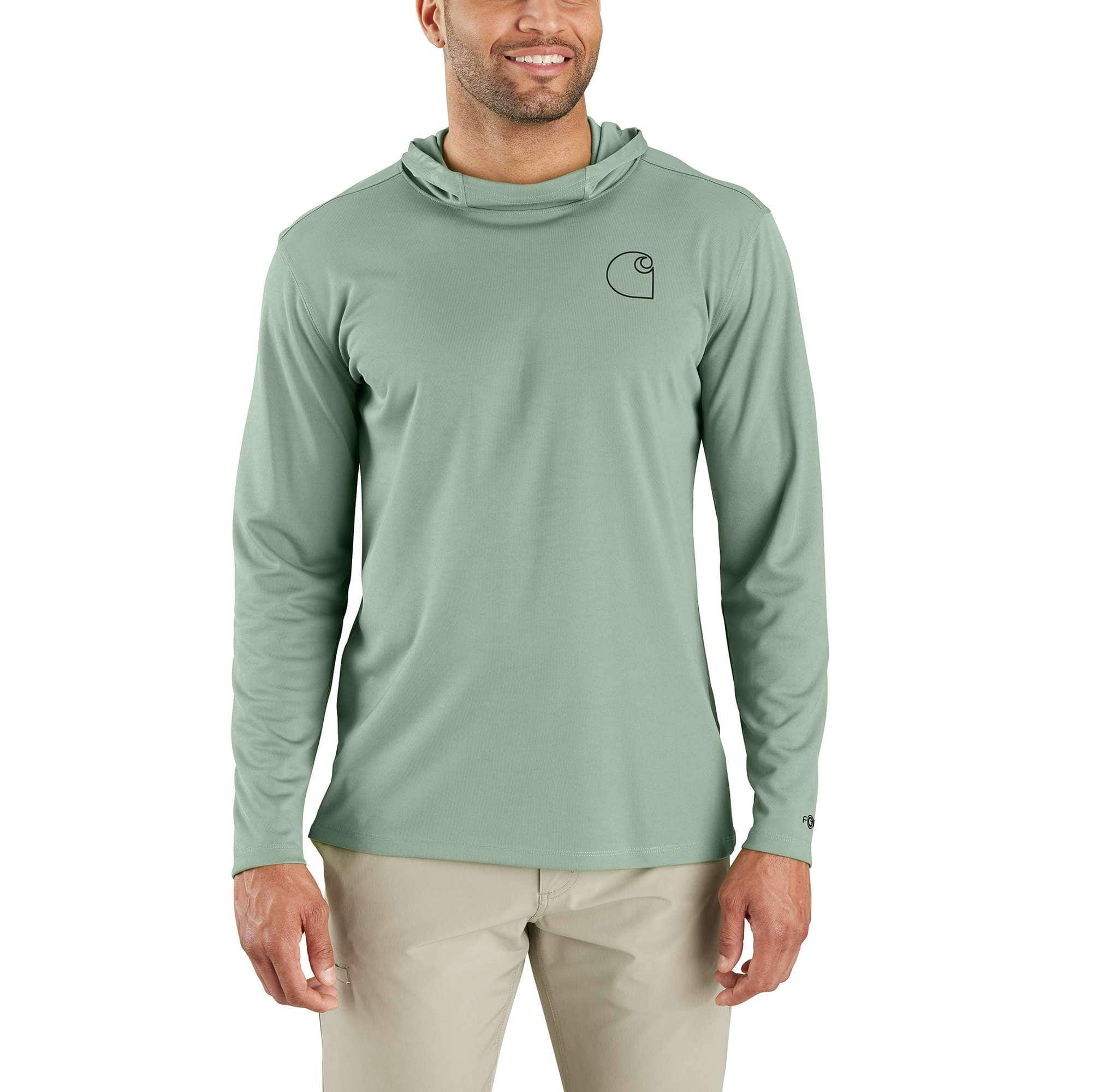 Additional thumbnail 1 of Force Sun Defender™ Lightweight Long-Sleeve Hooded Logo Graphic T-Shirt