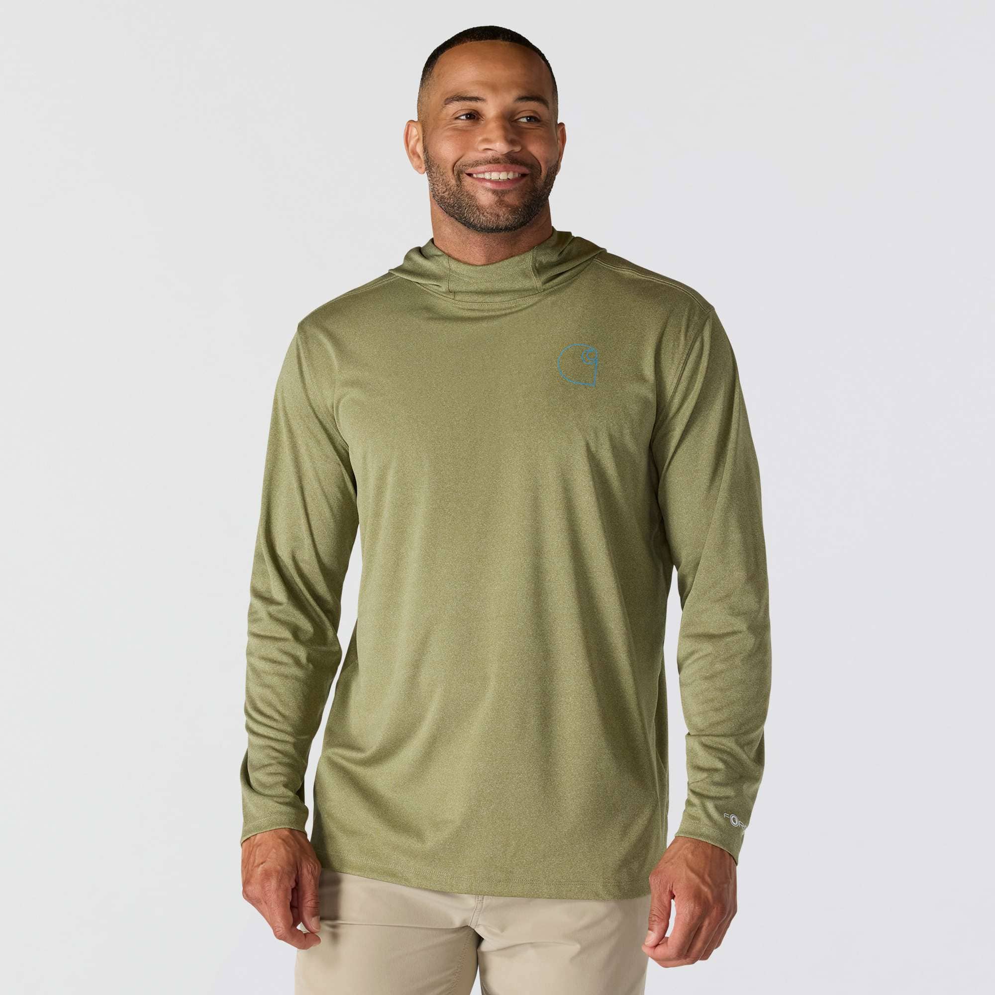 Additional thumbnail 1 of Force Sun Defender™ Lightweight Long-Sleeve Hooded Logo Graphic T-Shirt