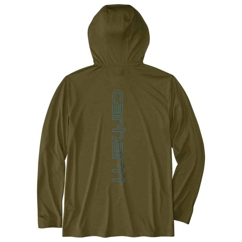 Loose Fit Midweight Logo Sleeve Graphic Hoodie