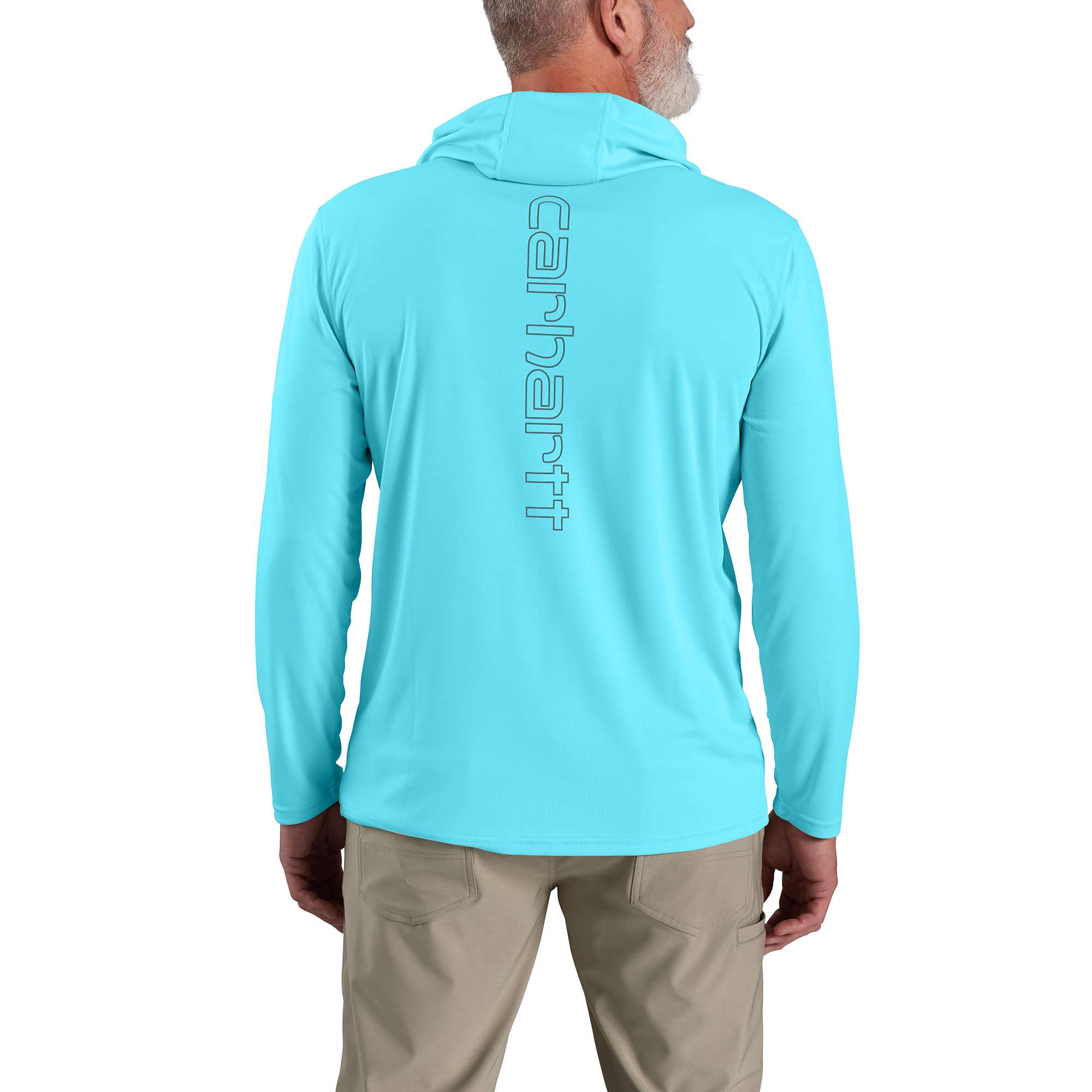 Force Sun Defender™ Lightweight Long-Sleeve Hooded Logo Graphic T-Shirt