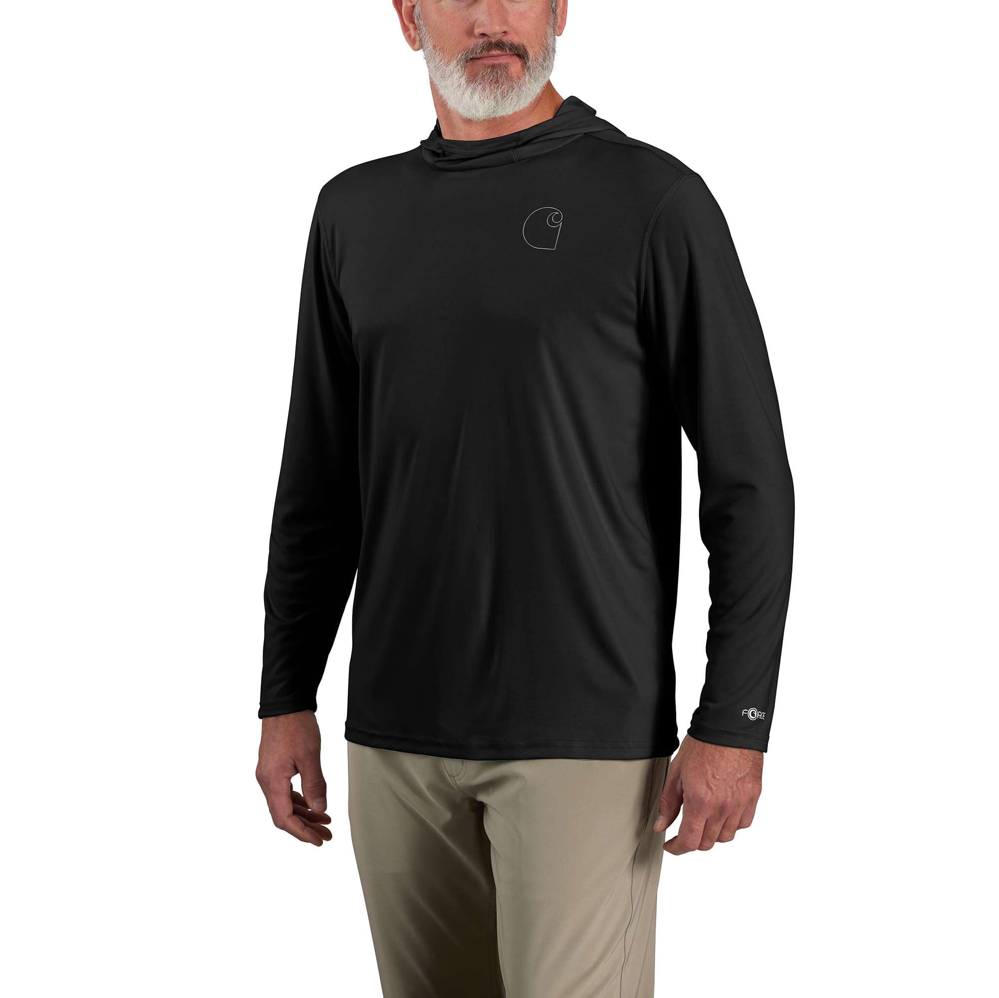 Additional thumbnail 1 of Force Sun Defender™ Lightweight Long-Sleeve Hooded Logo Graphic T-Shirt