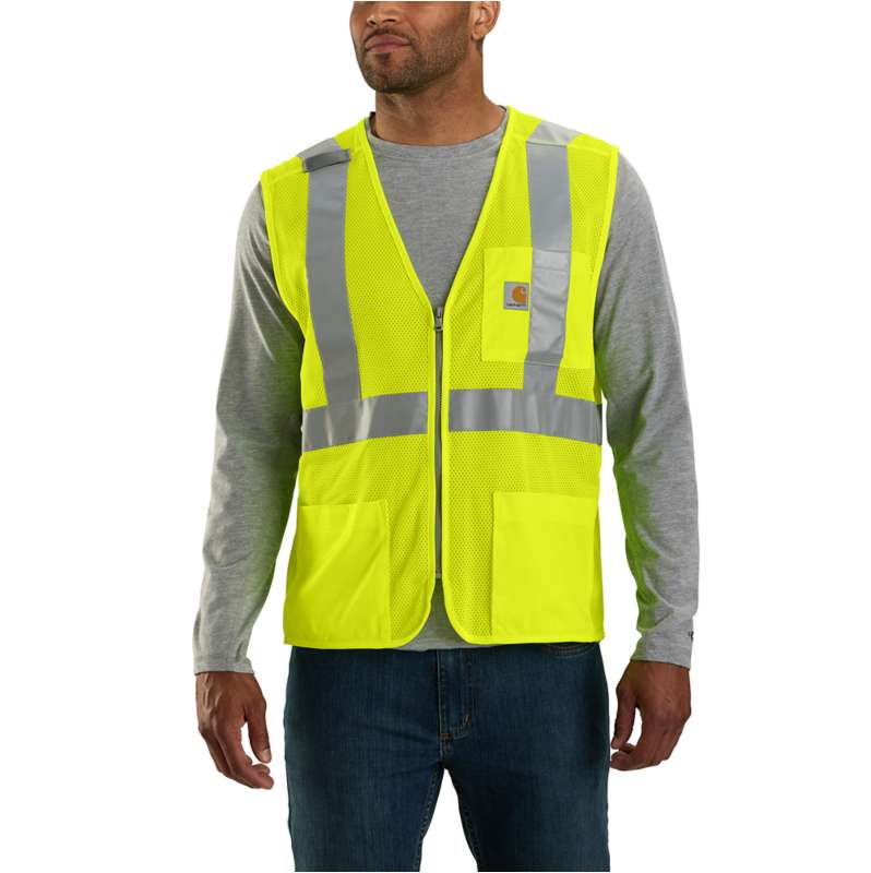 Carhartt  Brite Lime High-Visibility Mesh Multi-Pocket Class 2 Vest