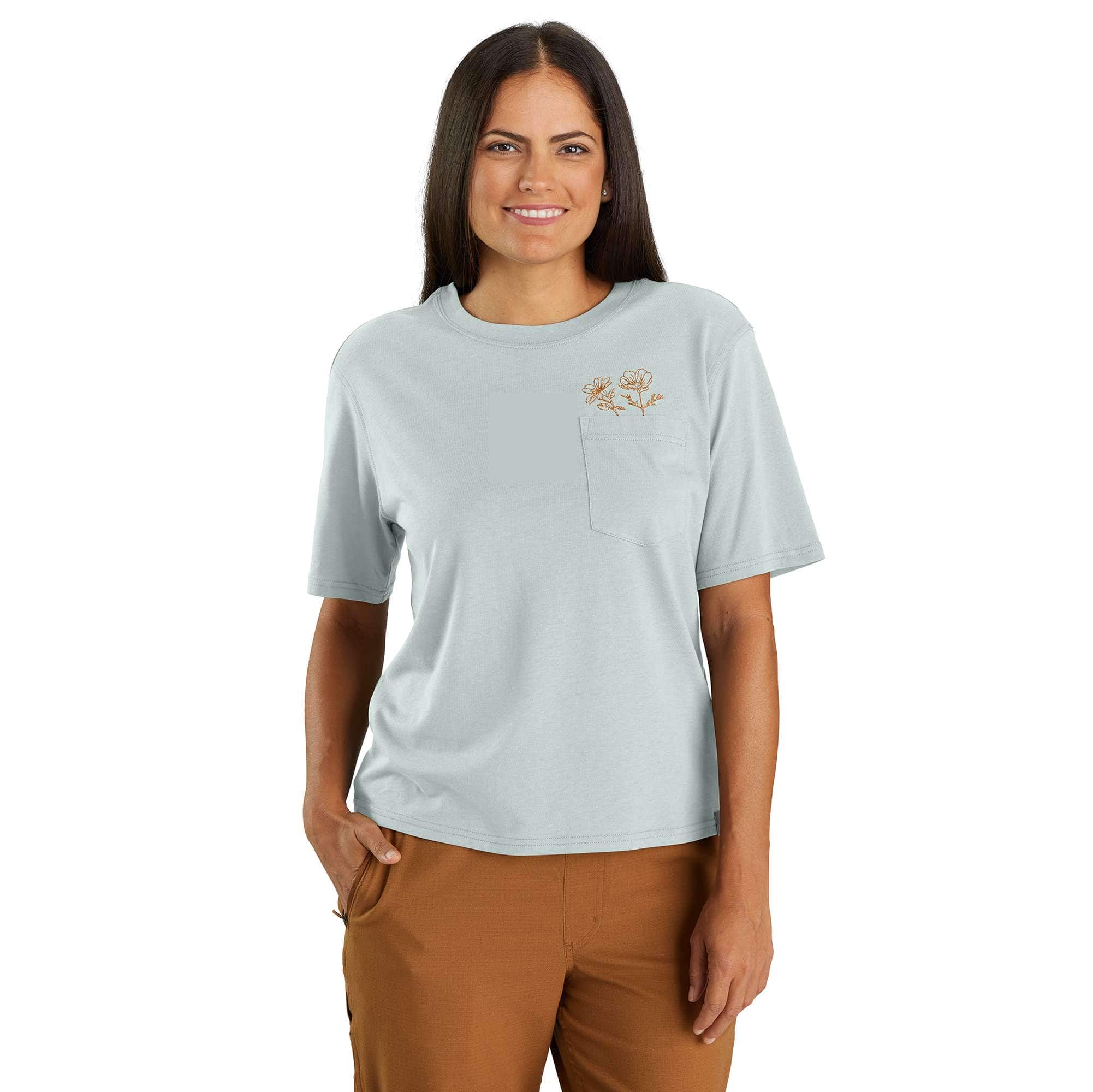 Carhartt Women's TENCEL™ Fiber Series Loose Fit Short-Sleeve Flower Pocket T-Shirt